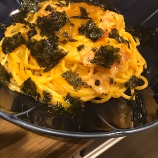 海苔ウニクリームパスタ